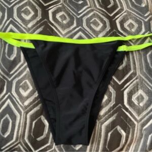 New SHEIN Neon Green and Black Women's Swim Bottom Size XL